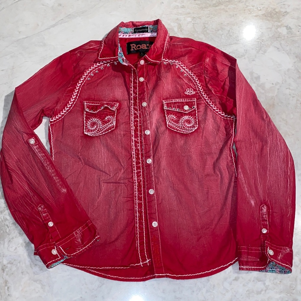 Girls Pink western shirt
